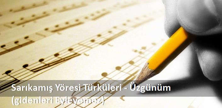 Sarıkamış Yöresi Türküleri - Üzgünüm (gidenleri Eyleyemez) Şarkı Sözleri